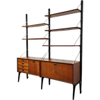 Vintage Wandkast Boekenkast Wallunit Losstaand Van Teeffelen thumbnail 1