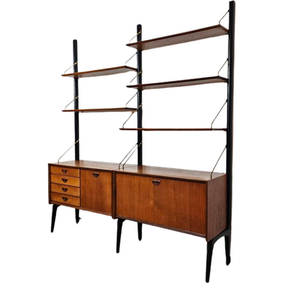 Vintage Wandkast Boekenkast Wallunit Losstaand Van Teeffelen