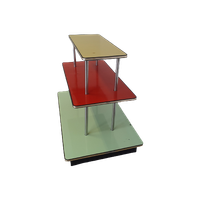 Store Of Trade French Design Enamelled Table 1960 Old Trade Display 3 Trays