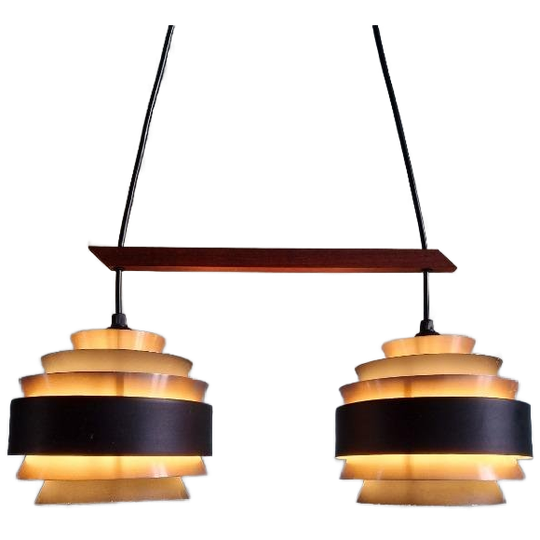 Scandinavische Kroonluchter In Geanodiseerd Aluminium, 1960 1
