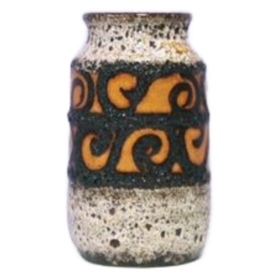 Bruin & Caramel Curl Fatlava West Germany Vaas 1