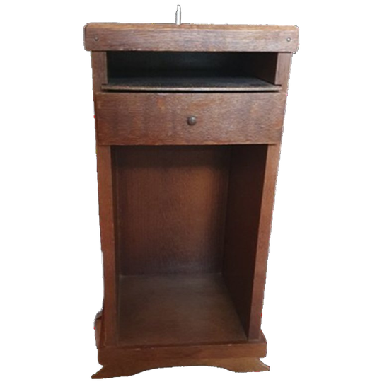 Vintage - Nachtkastje - Bijzetkastje - Telefoonkastje - Hout 1