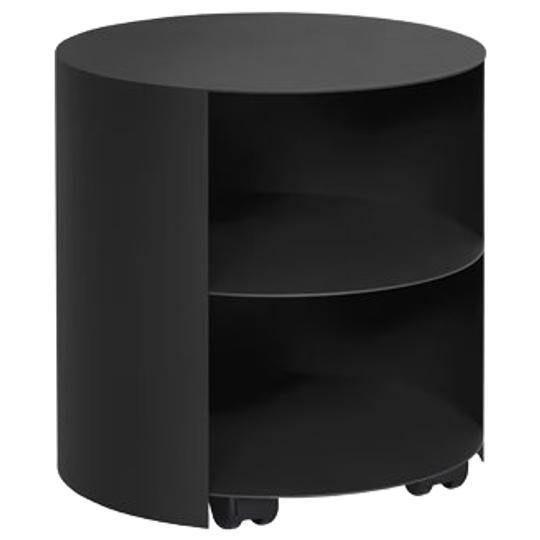 HEM | Hide Side Table Signal Black Textured Powder Coat 1
