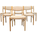 Set Van 6 Deense Eetkamerstoelen thumbnail 1