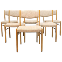Set Van 6 Deense Eetkamerstoelen