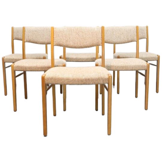 Set Van 6 Deense Eetkamerstoelen 1