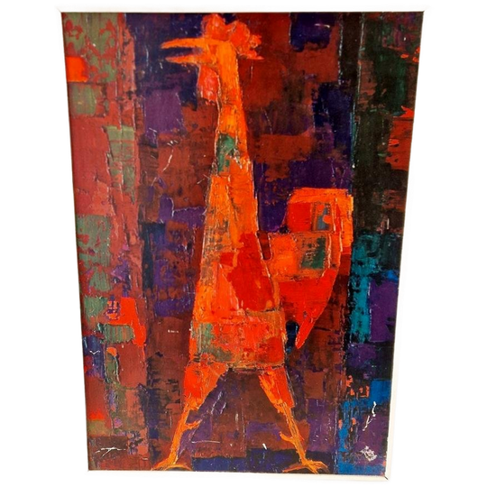 Vintage Druk Wolfgang Reuther Jaren 60 / 70 Schilderij 1