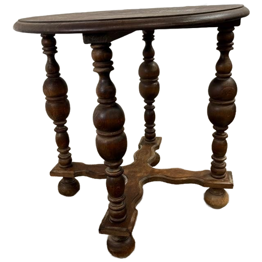 Vintage Houten Bijzettafel / Etagere / Plantentafel 1