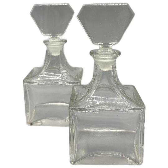 Set Kristallen Parfumflesjes 2 Stuks 70's 1