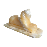 Antieke Onyx Tafel Sfinx
