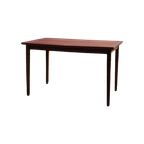 Teak Uitschuif Tafel L161 /121 X B80 X H74 thumbnail 1