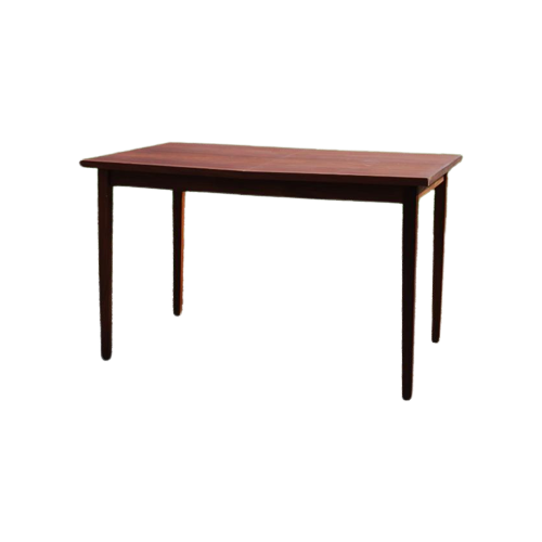 Teak Uitschuif Tafel L161 /121 X B80 X H74