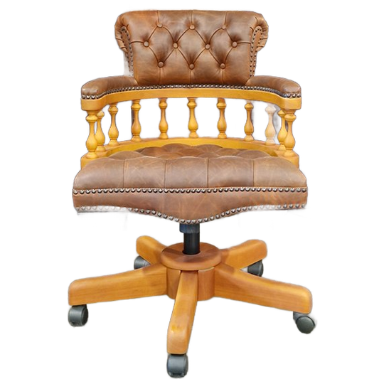 Chesterfield Captain Bureaustoel - Vintage Bruin 1