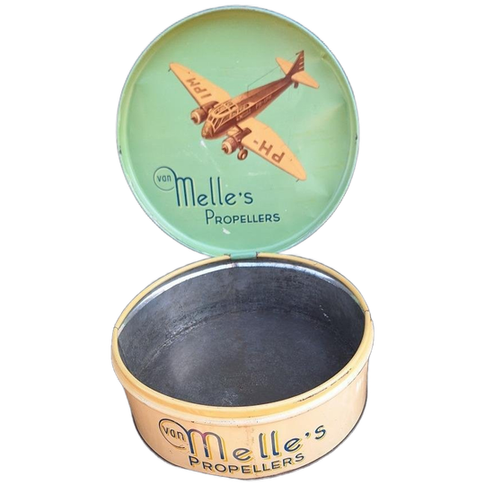 Zeldzaam Antiek Toonbank Blik Van Van Melle's Propellers🍬🧇 1