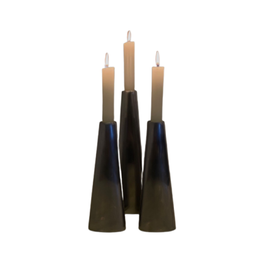 Set Of 3 Ehlen Johansson Renos Candleholders For Ikea (1980S) 1