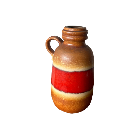 Vintage Scheurich Wgp Vaas Met Klein Handvat - 413-20 - West German Art Pottery - 60s 1