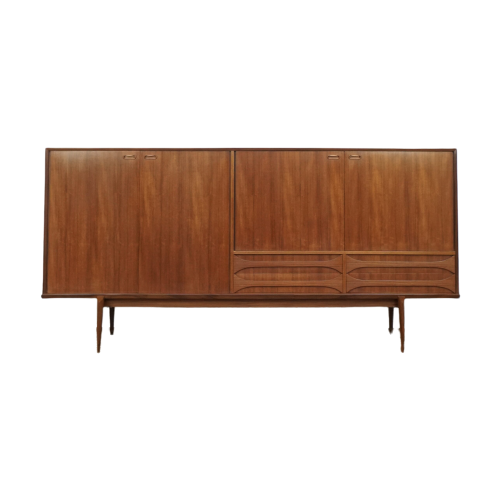 Highboard “Paola Series” By Oswald Vermaercke In Teak Wood For V-Form