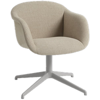 Muuto / Fiber Armchair / Swivel Base Grey/ Ecriture 240