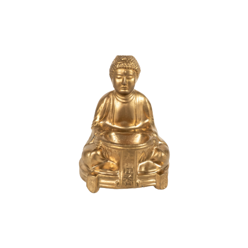 Buddha - Wierrookhouder - Verguld - Japan - 3E Kwart 20E Eeuw