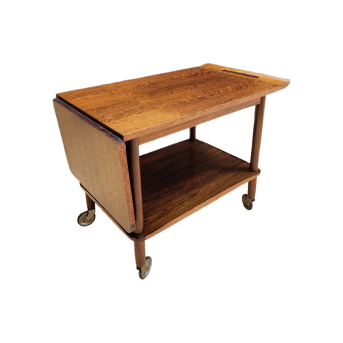 Serving Trolley In Rosewood By Johannes Andersen For C.F.C Silkenborg