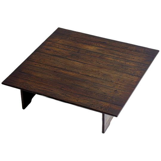 Xl Brutalistische Folk Art Salontafel In Ruw Hout, 1980 1
