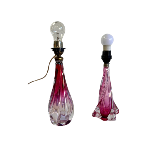 Vintage Pink Murano Lampenvoet / Tafellamp