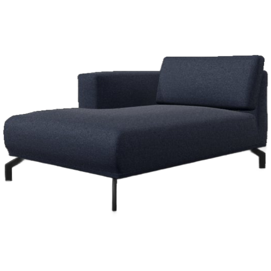4x6 sofa - X5 Chaise Longue (links) Blauw Velours 1
