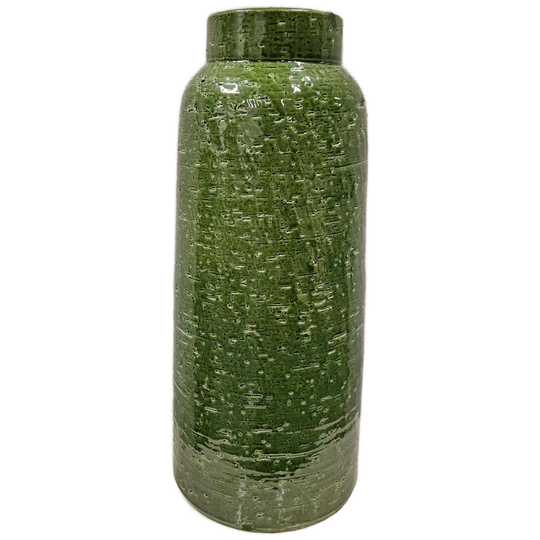 Grote Retro Vaas Groene Vaas Berkenbast Vloervaas 1