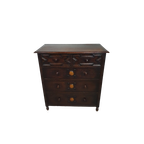 Particularly Cool English Chest Of Drawers / Chest Of Drawers. Dated (Charles 2 Era). Made Of Sol thumbnail 1