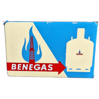 Oud Emaille Reclame Bord Langcat Bussum Van Benegas🔥