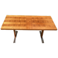 Vintage Notenhouten Fineer Salontafel