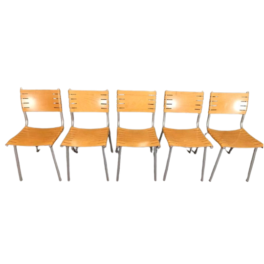 Set Van 5 Vintage Ruud Jan Kokke Stoelen Eetkamerstoelen 1