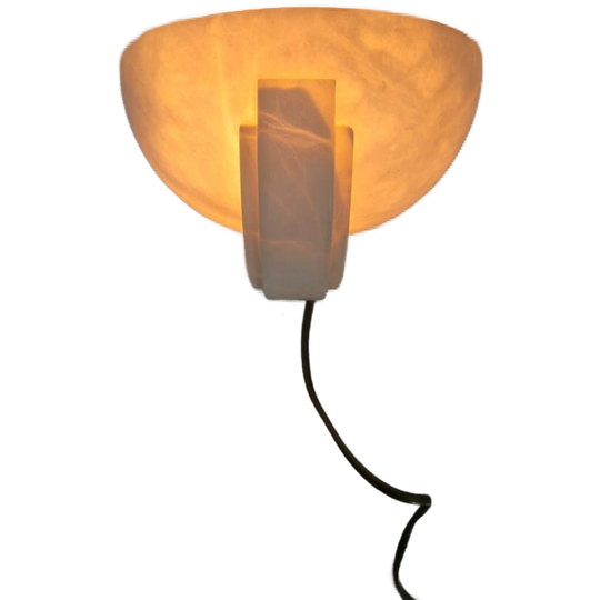 Art Deco Revival Albast Wandlamp. 1