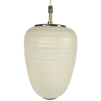 Stilnovo Stijl - Attr. Bruno Chiarini - Pendant - Messing - Opaalglas - Italie - 60'S thumbnail 1