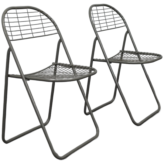 Pair Of Åland Folding Chairs By Niels Gammelgaard For Ikea, 1980s 1