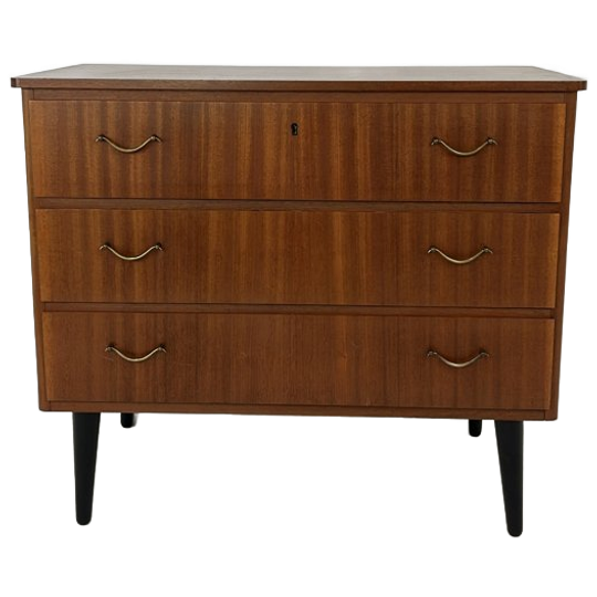 Scandinavisch Vintage Teak Fineren Ladekast Stenvo 1