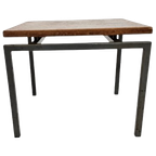 Side Table - Cees Braakman Stijl - Fineer - Metaal - Holland - 60S thumbnail 1