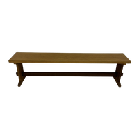 Vintage Solid Wooden Bench , 1970’S