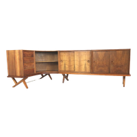 Vintage Walnoten Dressoir Van Rudolf B. Glatzel Door Fristho Franeker Uit 1955