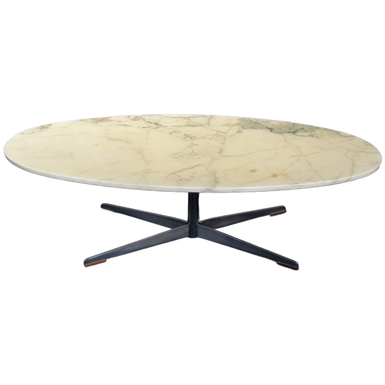 Vintage Salontafel Marmer Chroom 1