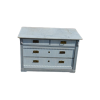 Oude Commode Met Marmer Blad Ladekast Tv Meubel
