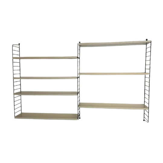 Vintage Wandrek Nisse Strinning Met 7 Crème Schappen 1