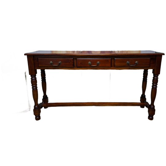 Klassieke Engelse Sidetable, Haltafel, Wandconsole Afm: 140x34cm En 76cm Hoog. 1