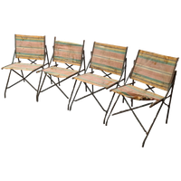 Antiek Franse Camping Klapstoelen
