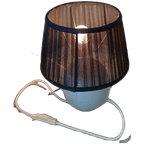 Schemerlamp Tafellamp Nachtlamp Vintage Keramiek Blauwgrijs thumbnail 1