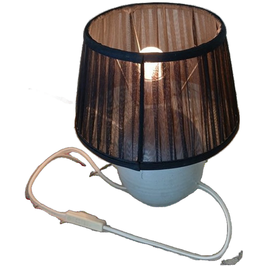 Schemerlamp Tafellamp Nachtlamp Vintage Keramiek Blauwgrijs 1