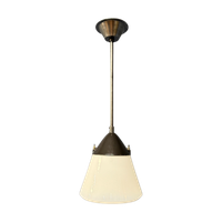 Opaline Glazen Kandem Hanglamp Model 409