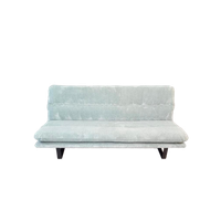 Vintage Artifort Kho Liang 3 Zits Bank Licht Blauw Kussens