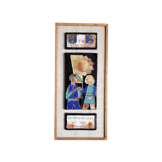 Henk Potters Vintage Keramiek Wanddecoratie 1