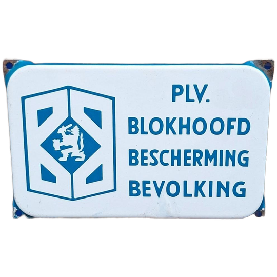 Deurpostje Plaatsvervangend Blokhoofd Bescherming Bevolking. 1